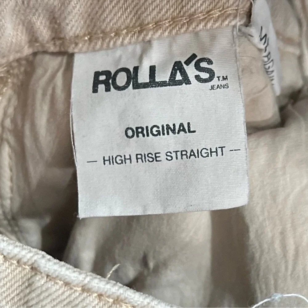 ROLLA’S High Rise Straight Sand Denim Jeans - Picture 6 of 7